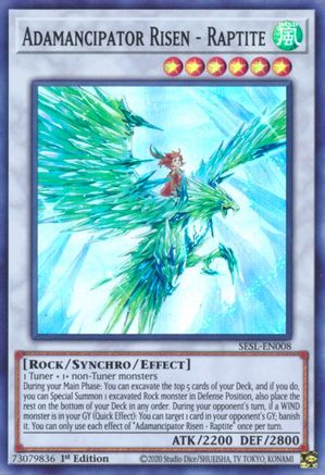 Adamancipator Risen - Raptite [SESL-EN008] Super Rare - Trinity Hobby