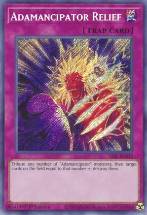 Adamancipator Relief [SESL-EN012] Secret Rare - Trinity Hobby
