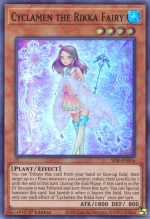 Cyclamen the Rikka Fairy [SESL-EN016] Super Rare - Trinity Hobby