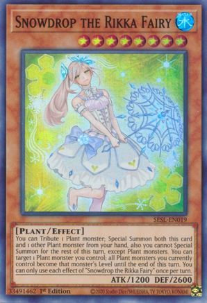 Snowdrop the Rikka Fairy [SESL-EN019] Super Rare - Trinity Hobby