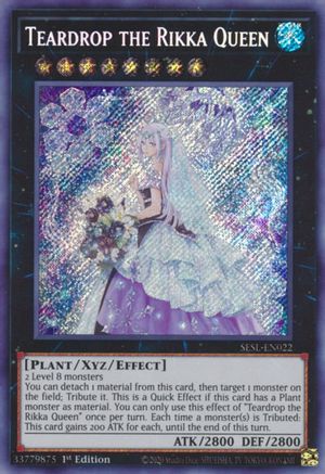 Teardrop the Rikka Queen [SESL-EN022] Secret Rare - Trinity Hobby