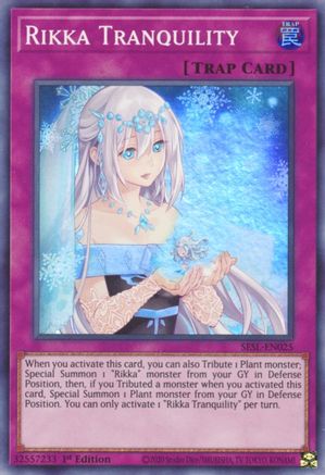 Rikka Tranquility [SESL-EN025] Super Rare - Trinity Hobby