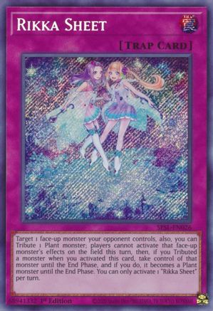 Rikka Sheet [SESL-EN026] Secret Rare - Trinity Hobby