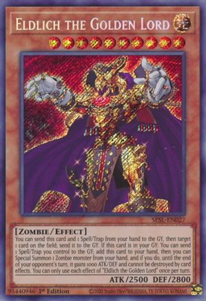 Eldlich the Golden Lord [SESL-EN027] Secret Rare - Trinity Hobby