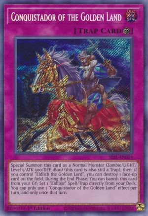 Conquistador of the Golden Land [SESL-EN034] Secret Rare - Trinity Hobby
