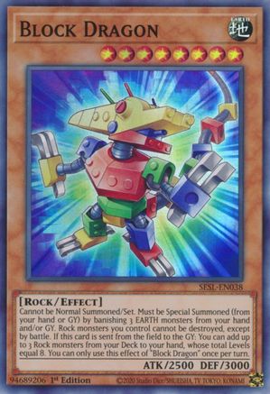 Block Dragon [SESL-EN038] Super Rare - Trinity Hobby