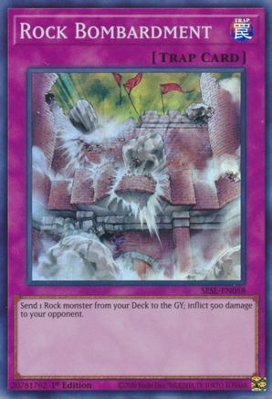 Rock Bombardment [SESL-EN058] Super Rare - Trinity Hobby