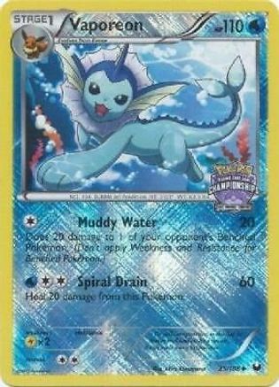 Vaporeon (25/108) (State Province Championship 2013 Promo) [Black & White: Dark Explorers] - Trinity Hobby