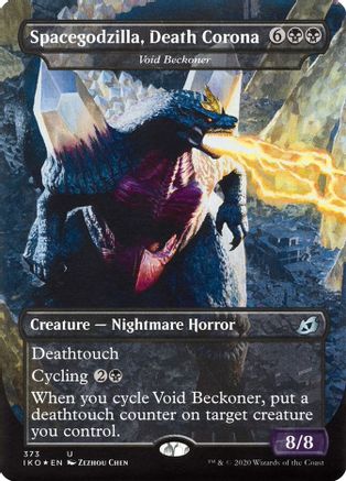 Spacegodzilla, Death Corona - Void Beckoner  [Foil]  (IKO-373) - [Ikoria: Lair of Behemoths]