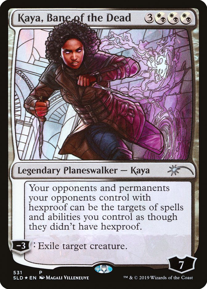 Kaya, Bane of the Dead (Stained Glass) [Secret Lair Drop Promos] - Trinity Hobby