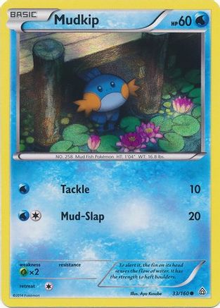 Mudkip (Sheen Holo) - (033/160) Holofoil [Miscellaneous Cards & Products]