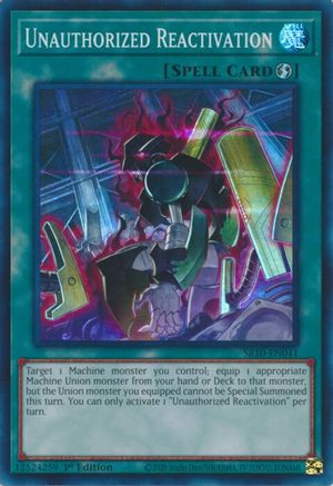 Unauthorized Reactivation [SR10-EN041] Super Rare - Trinity Hobby