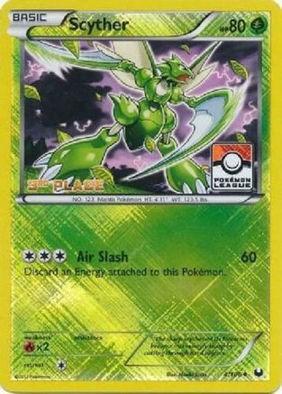 Scyther (4/108) (League Promo 3rd Place) [Black & White: Dark Explorers] - Trinity Hobby