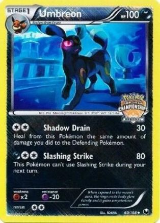Umbreon (60/108) (Regional Championship Promo) [Black & White: Dark Explorers] - Trinity Hobby