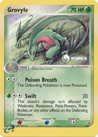 Grovyle (004) (Jumbo Card) [Nintendo: Black Star Promos] - Trinity Hobby