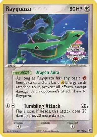 Rayquaza (22/107) (Gym Challenge Promo) [EX: Deoxys] - Trinity Hobby