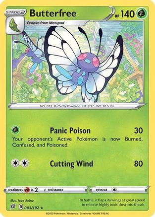 Butterfree (003/192) [Sword & Shield: Rebel Clash] - Trinity Hobby