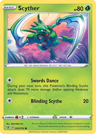 Scyther (004/192) [Sword & Shield: Rebel Clash] - Trinity Hobby