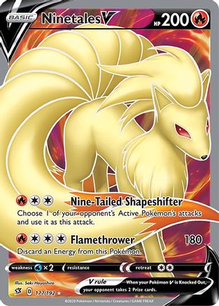Ninetales V (177/192) [Sword & Shield: Rebel Clash] - Trinity Hobby
