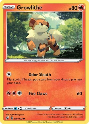 Growlithe (027/192) [Sword & Shield: Rebel Clash] - Trinity Hobby