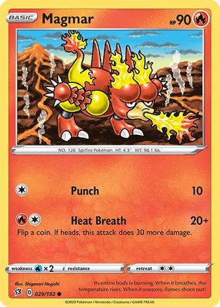 Magmar (029/192) [Sword & Shield: Rebel Clash] - Trinity Hobby
