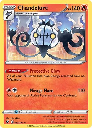 Chandelure (033/192) [Sword & Shield: Rebel Clash] - Trinity Hobby