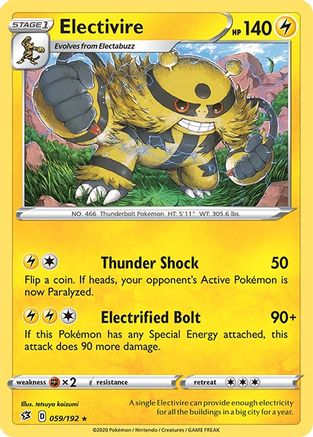 Electivire (059/192) [Sword & Shield: Rebel Clash] - Trinity Hobby