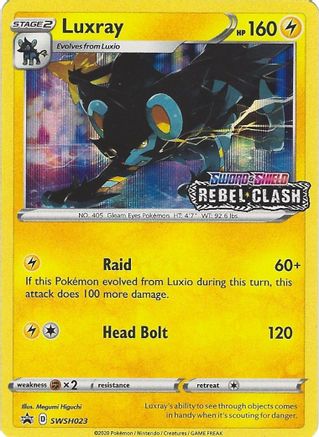 Luxray (SWSH023) (Prerelease Promo) [Sword & Shield: Black Star Promos] - Trinity Hobby