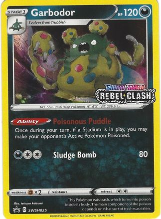 Garbodor (SWSH025) (Prerelease Promo) [Sword & Shield: Black Star Promos] - Trinity Hobby