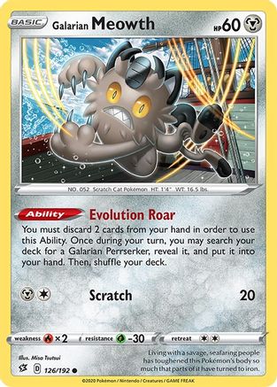 Galarian Meowth (126/192) [Sword & Shield: Rebel Clash] - Trinity Hobby