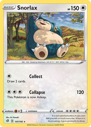 Snorlax (141/192) [Sword & Shield: Rebel Clash] - Trinity Hobby