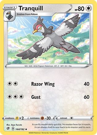Tranquill (144/192) [Sword & Shield: Rebel Clash] - Trinity Hobby