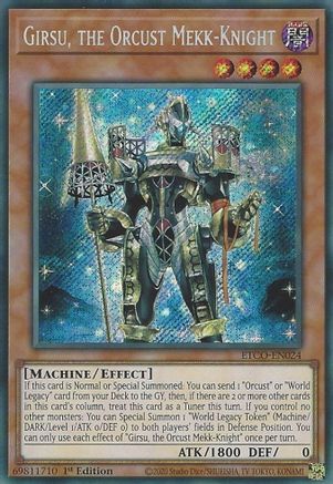Girsu, the Orcust Mekk-Knight [ETCO-EN024] Secret Rare - Trinity Hobby