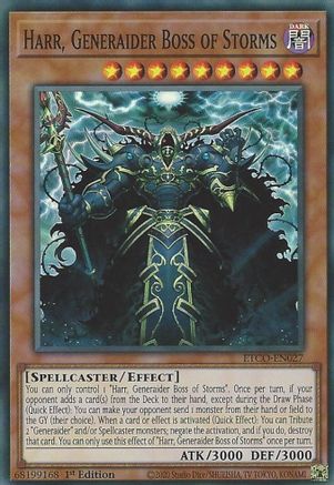 Harr, Generaider Boss of Storms [ETCO-EN027] Super Rare - Trinity Hobby