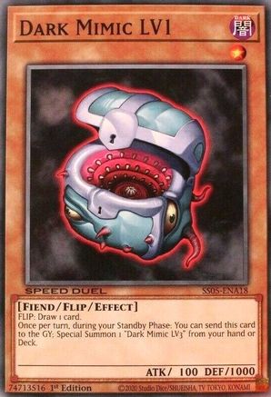 Dark Mimic LV1 [SS05-ENA18] Common - Trinity Hobby