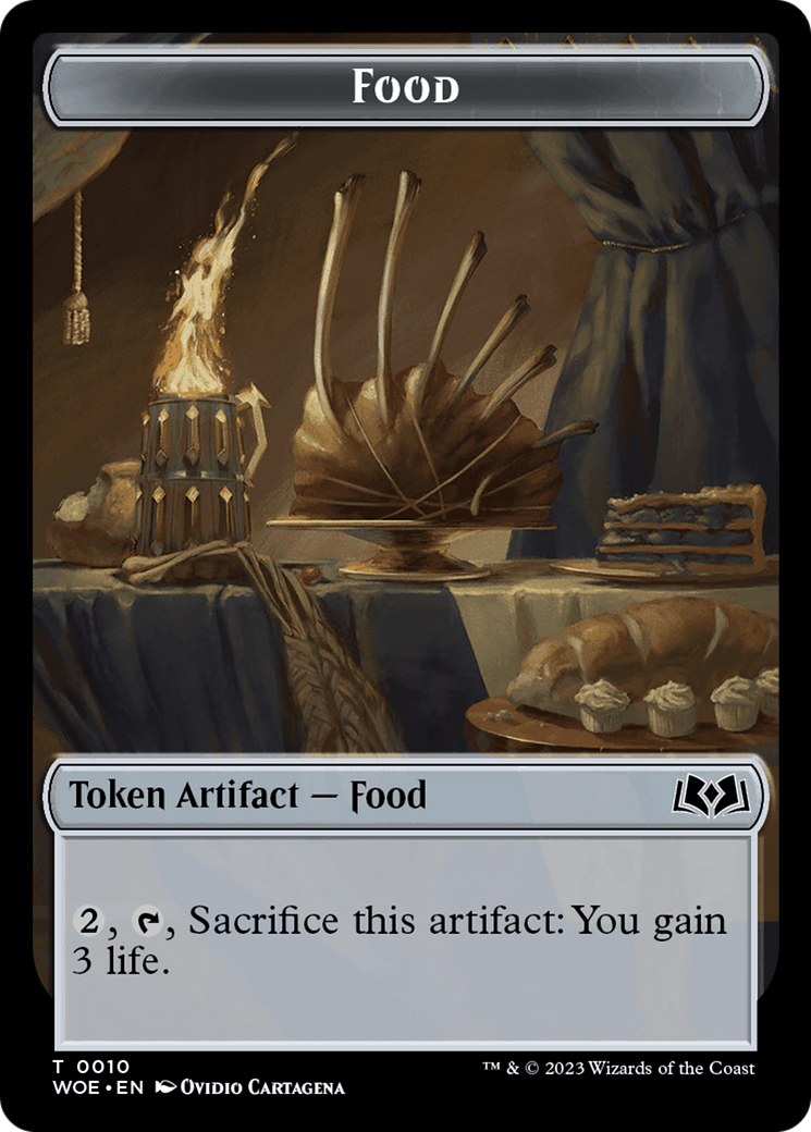 Elemental // Food (0010) Double-Sided Token [Wilds of Eldraine Tokens] - Trinity Hobby