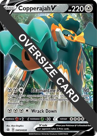 Copperajah V (SWSH030) (Jumbo Card) [Sword & Shield: Black Star Promos] - Trinity Hobby