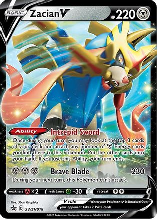 Zacian V (SWSH018) [Sword & Shield: Black Star Promos] - Trinity Hobby