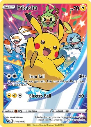 Pikachu (SWSH020) [Sword & Shield: Black Star Promos] - Trinity Hobby