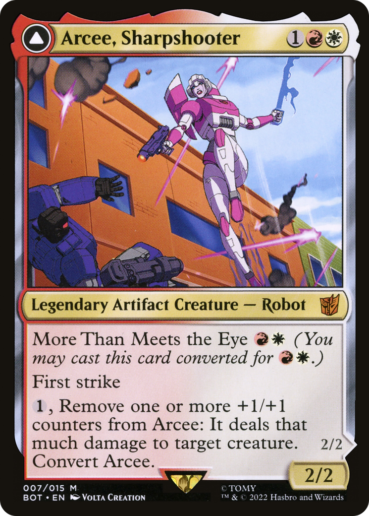 Arcee, Sharpshooter // Arcee, Acrobatic Coupe [Transformers] - Trinity Hobby