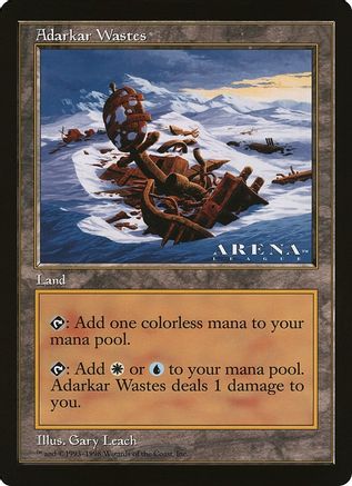Adarkar Wastes (Arena League)  (OVER-) - [Oversize Cards]
