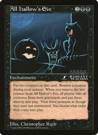 All Hallow's Eve (1st Place) (Arena League)  (OVER-) - [Oversize Cards]