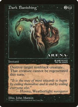 Dark Banishing (Arena League)  (OVER-) - [Oversize Cards]