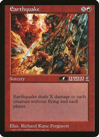 Earthquake (1st Place) (Arena League)  (OVER-) - [Oversize Cards]