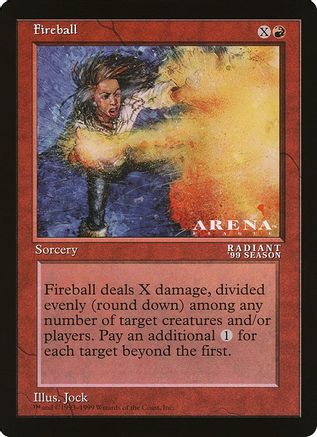 Fireball (Arena League)  (OVER-) - [Oversize Cards] - Trinity Hobby