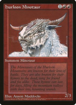Hurloon Minotaur (Wizards of the Coast Caravan Tours)  (OVER-) - [Oversize Cards]