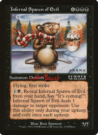 Infernal Spawn of Evil (Arena League)  (OVER-) - [Oversize Cards] - Trinity Hobby