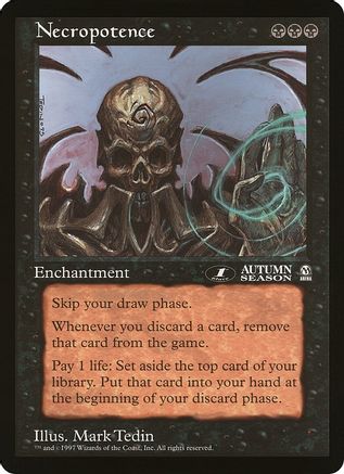 Necropotence (1st Place) (Arena League)  (OVER-) - [Oversize Cards] - Trinity Hobby