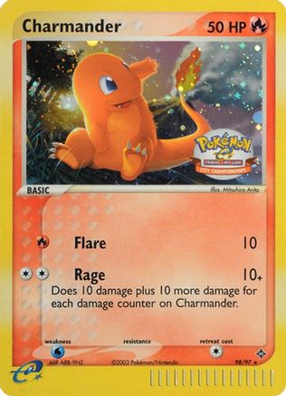 Charmander (98/97) (City Championship Promo) [EX: Dragon] - Trinity Hobby