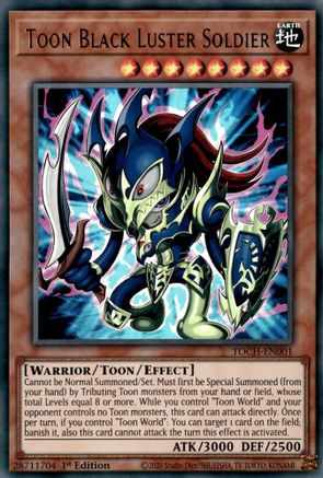 Toon Black Luster Soldier [TOCH-EN001] Ultra Rare - Trinity Hobby